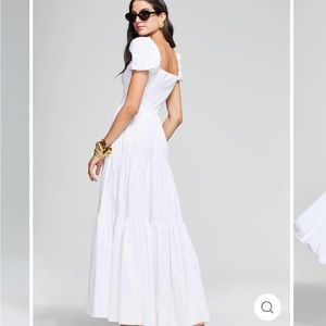 NWT, never been worn. Beautiful white Caroline Constas dress.